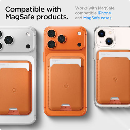 MagSafe Wallet, Spigen, Valentinus MagFit, Orange AFA11339