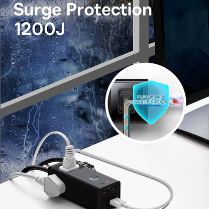 Baseus PowerCombo US Extension, 3 x Socket, Black PSLA020101