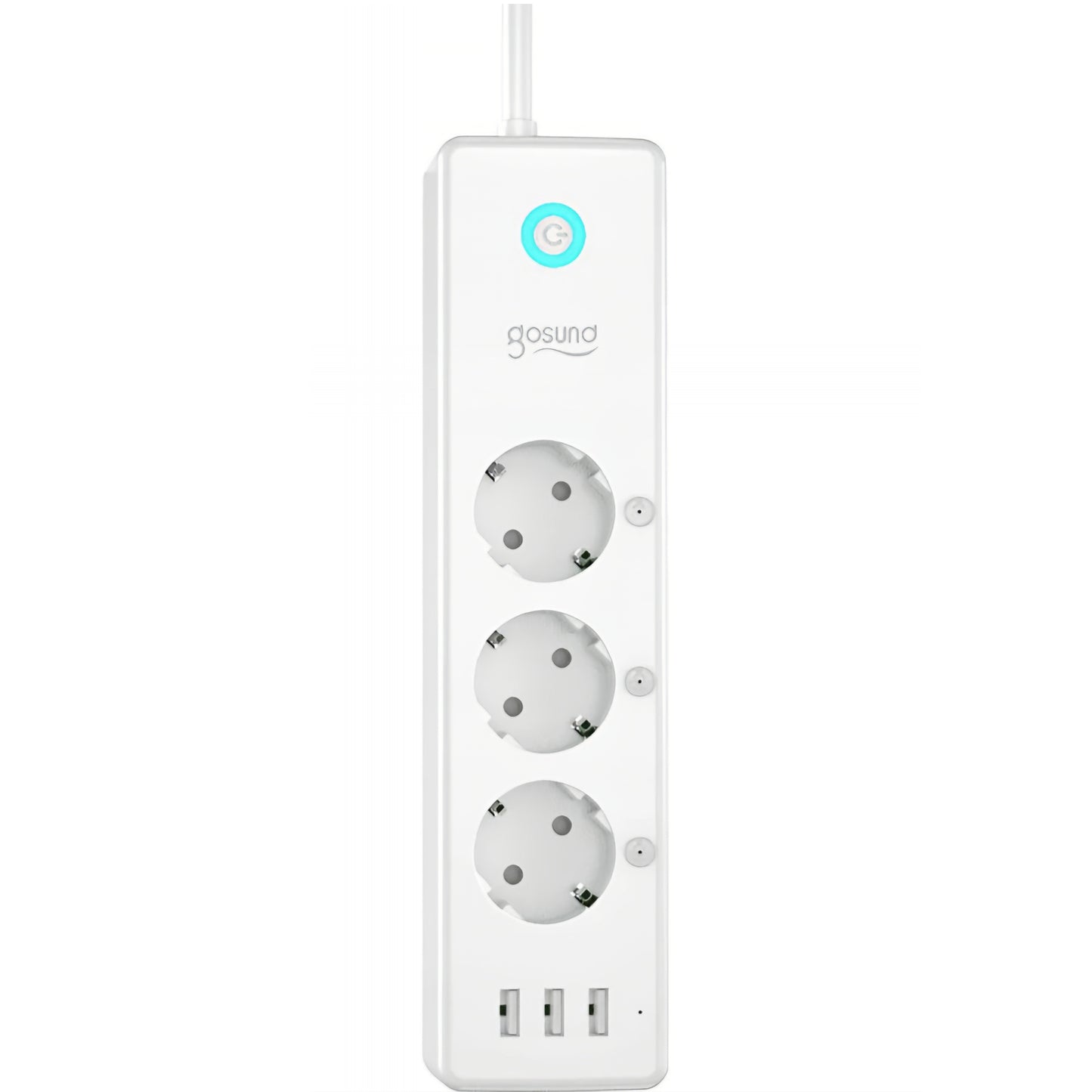 Gosund P1 Plus Extension Cord, Wi-Fi, 3 x Schuko
