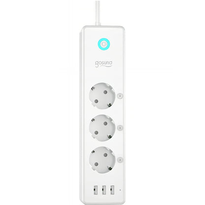 Gosund P1 Plus Extension Cord, Wi-Fi, 3 x Schuko