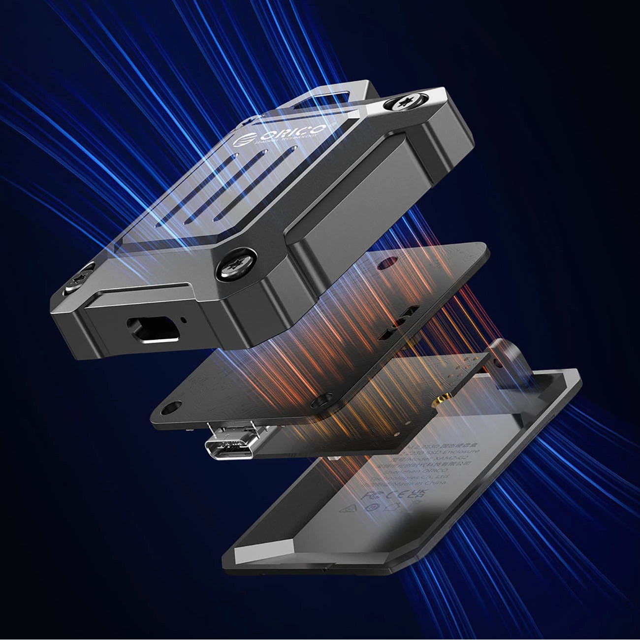 Orico XAM2 Rack for M.2 NVMe SSD, Black