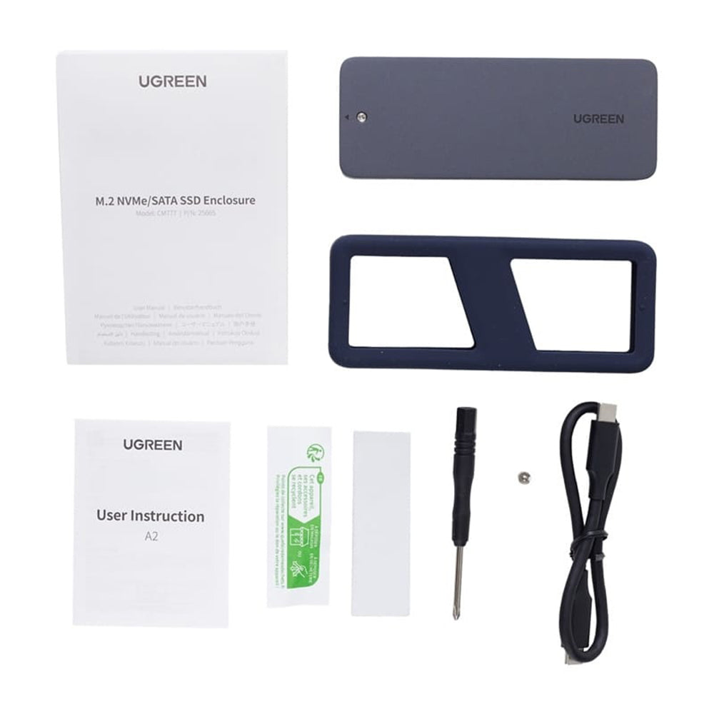 UGREEN CM777 (25665) Rack for M.2 NVMe SSD, Black