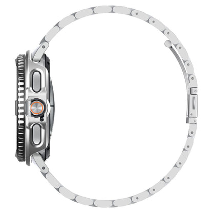 Spigen Tune Pro Pilot Protection Frame for Samsung Galaxy Watch8 Classic, Silver ACS10017