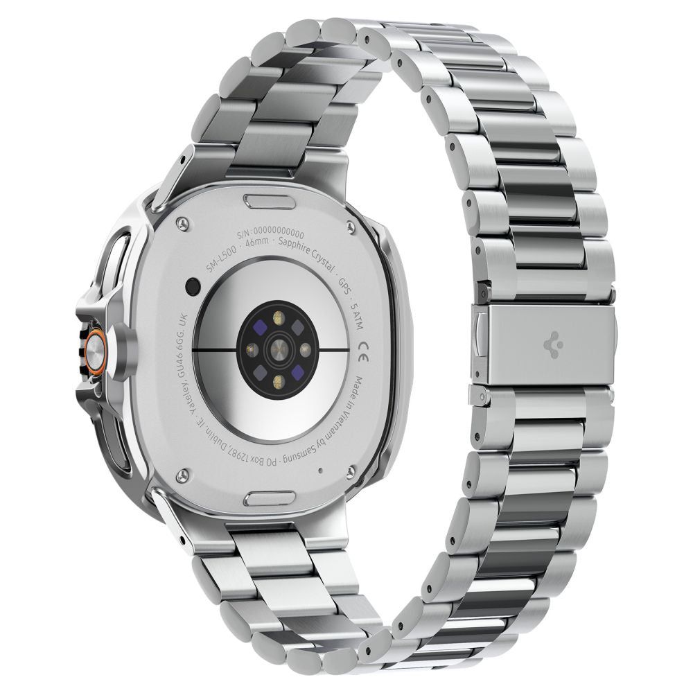 Spigen Tune Pro Pilot Protection Frame for Samsung Galaxy Watch8 Classic, Silver ACS10017