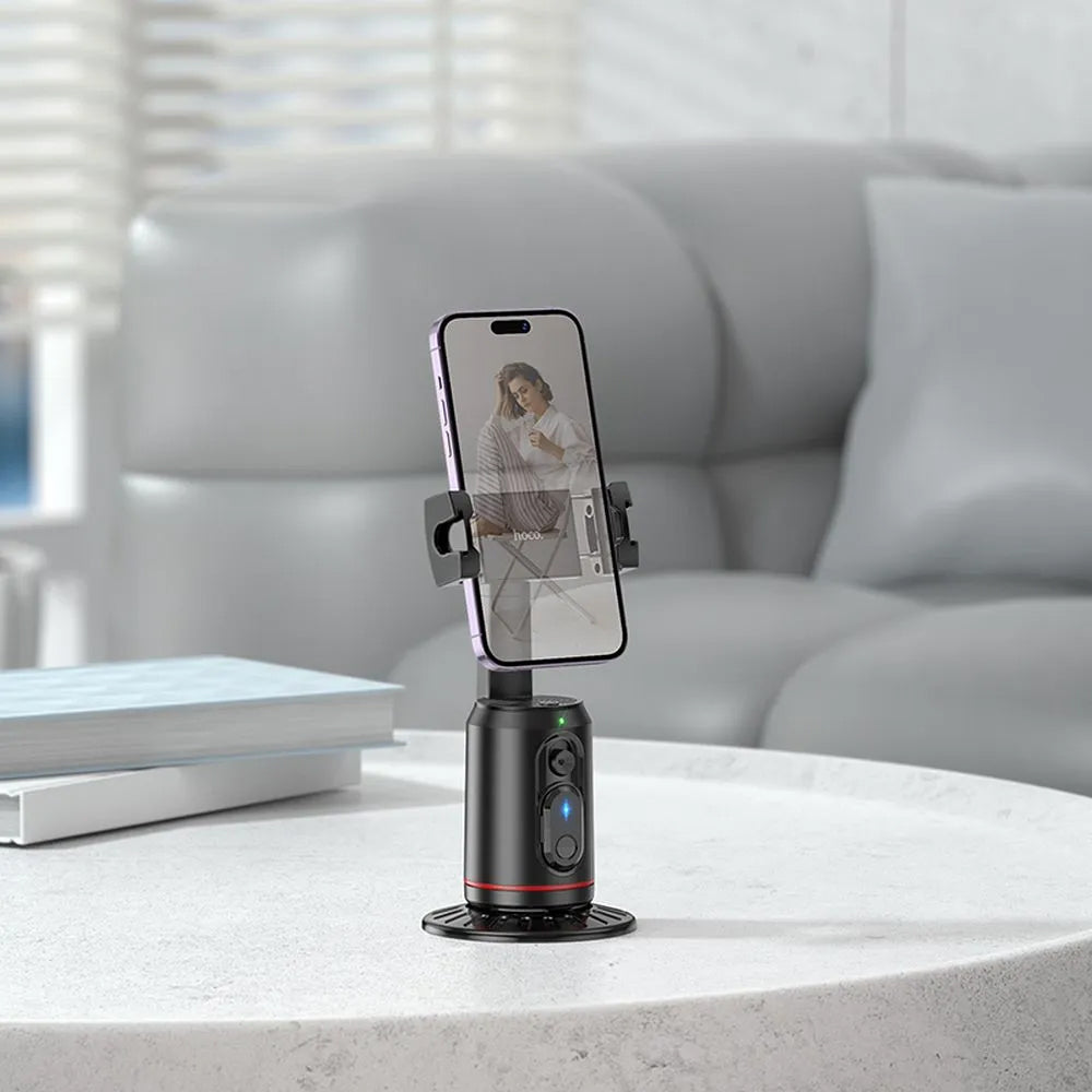 HOCO K23 Face Tracking 360 Stand, Universal, Black