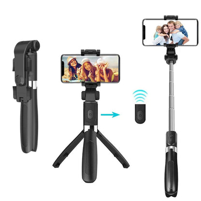 Selfie Stick Bluetooth Techsuit L01, Universal, Black