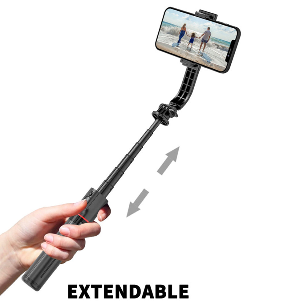 Selfie Stick Bluetooth Techsuit L12, Universal, Black