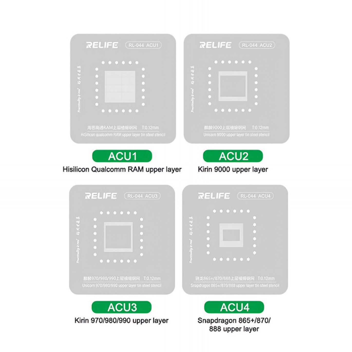 BGA Stencil Relife RL-044 for Android CPU