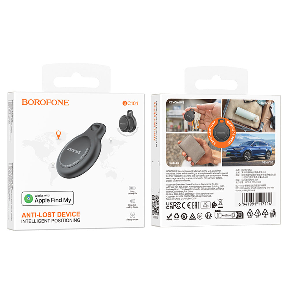 SmartTag Borofone BC101 Exquisite for iOS Series, Black