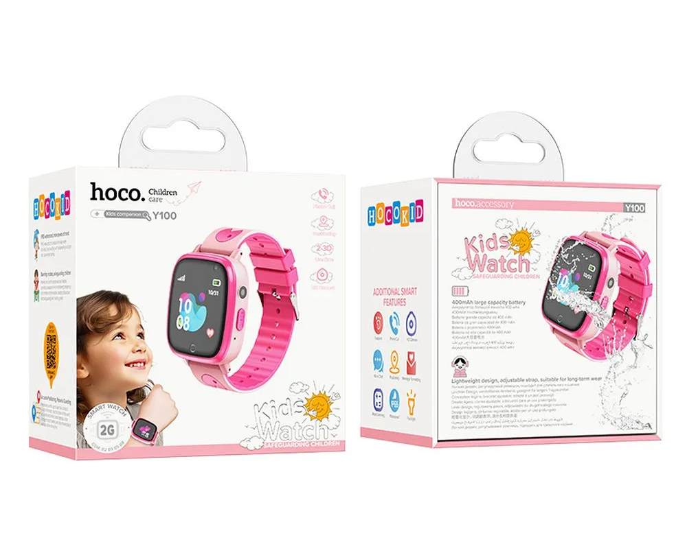 HOCO Y100 Kids Smartwatch, Pink