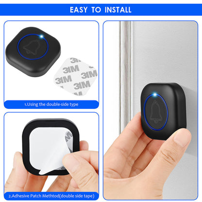 Techsuit SU1 Doorbell, Black