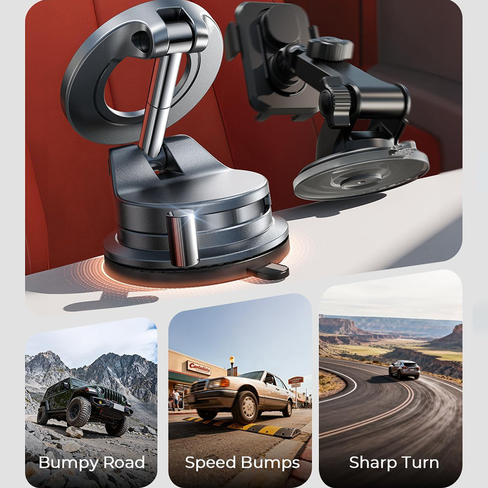 Lisen A608 Magnetic Car Holder, Universal, Black