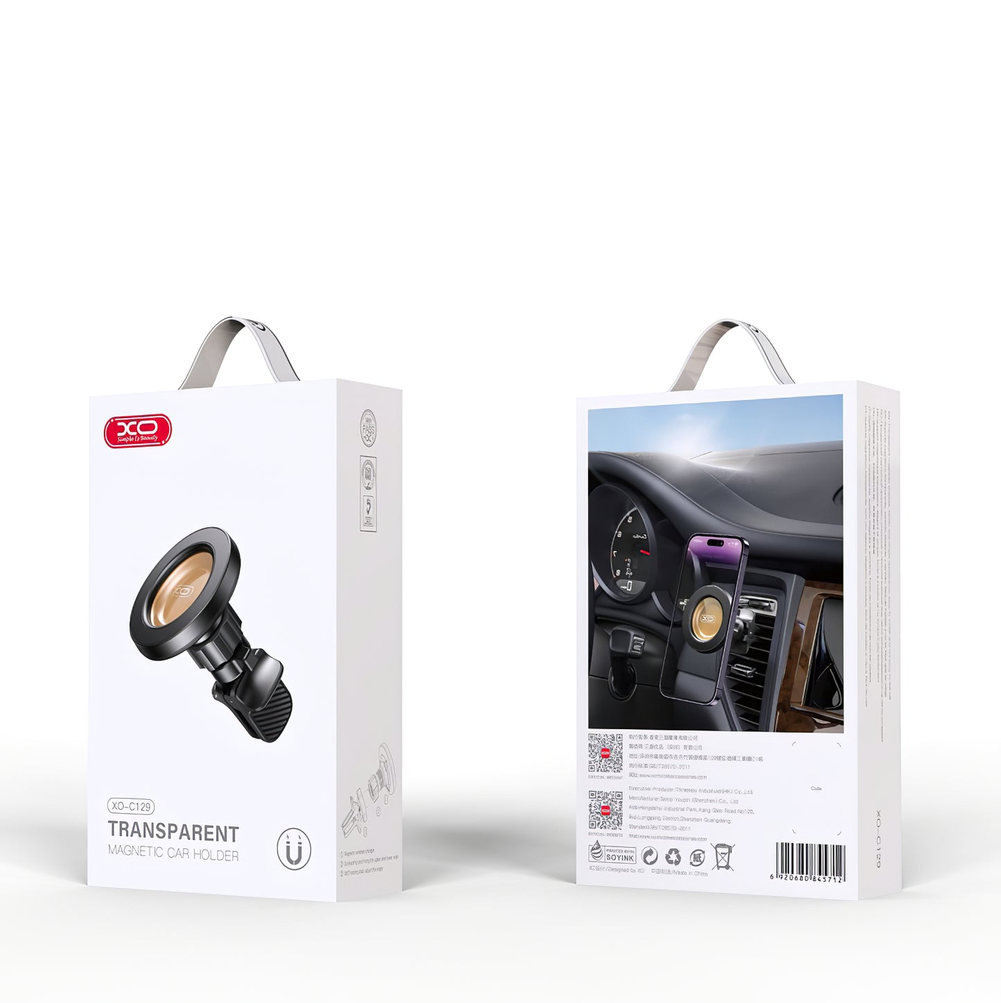 Magnetic Car Holder XO Design C129, Universal, Black