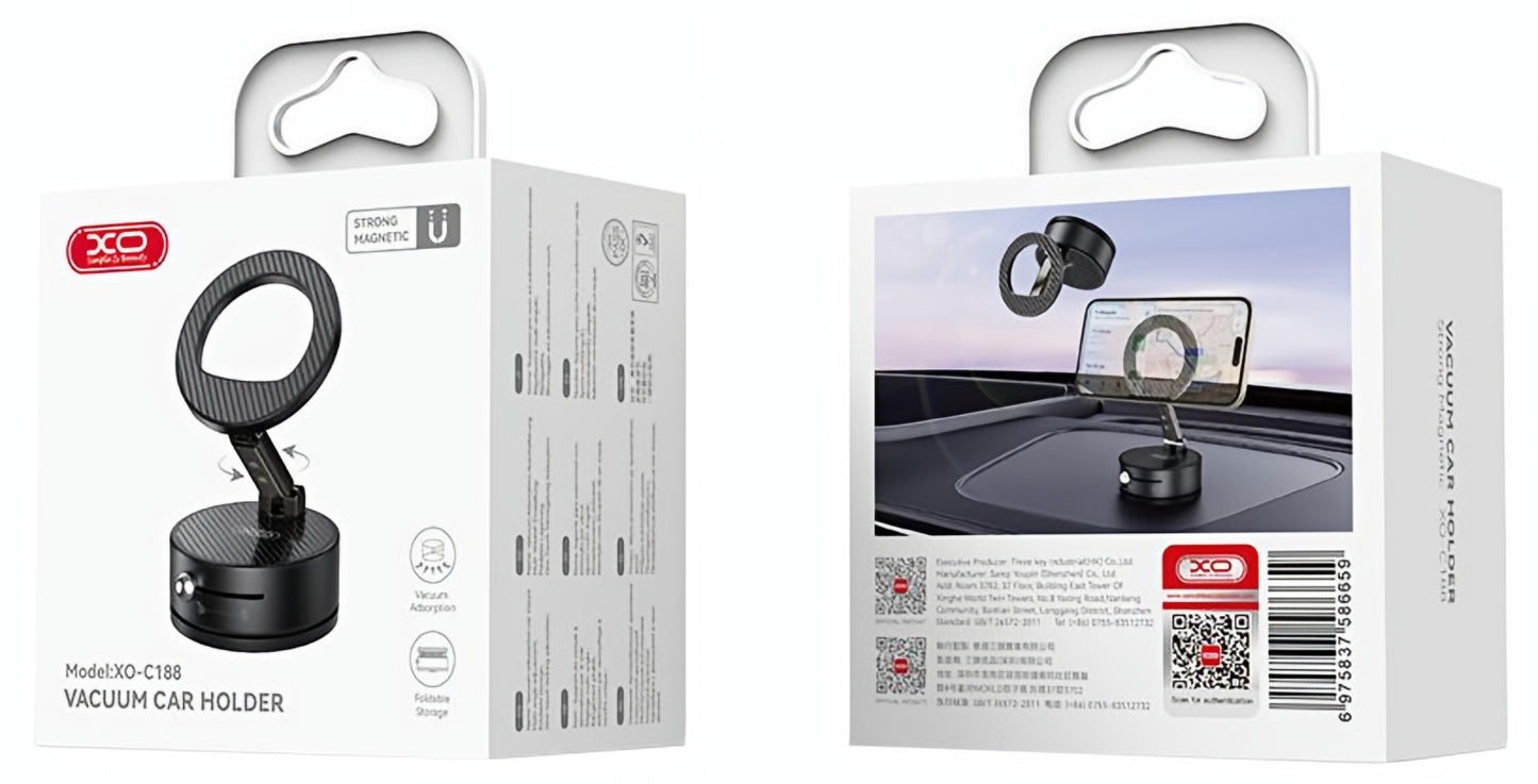 Magnetic Car Holder XO Design C188, Universal, Black