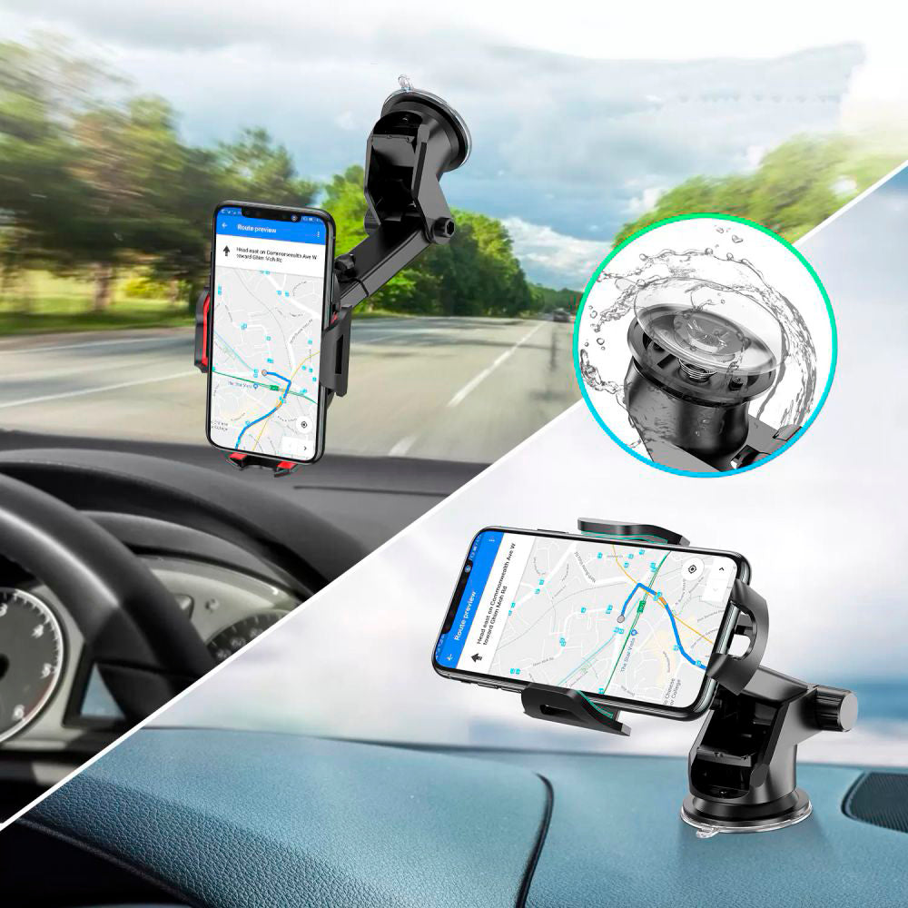 Techsuit S113 Car Holder, Universal, Black