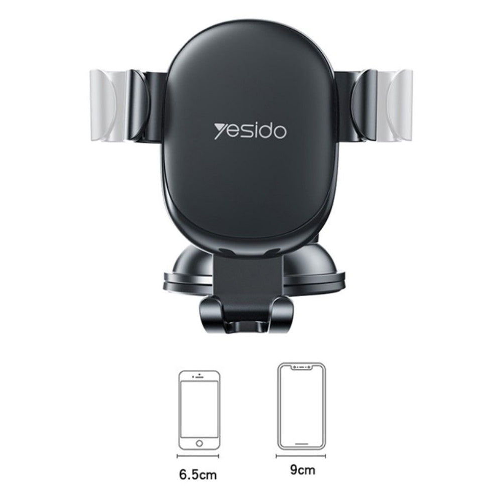 Yesido C120 Car Holder, 4inch - 6.5inch, Black