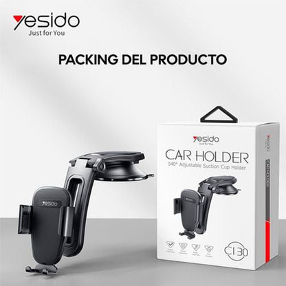 Yesido C130 Universal Car Holder, Black