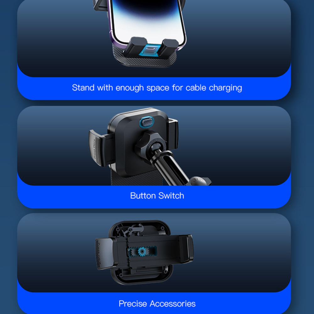 Yesido C174 Car Holder, 4inch - 6.7inch, Black