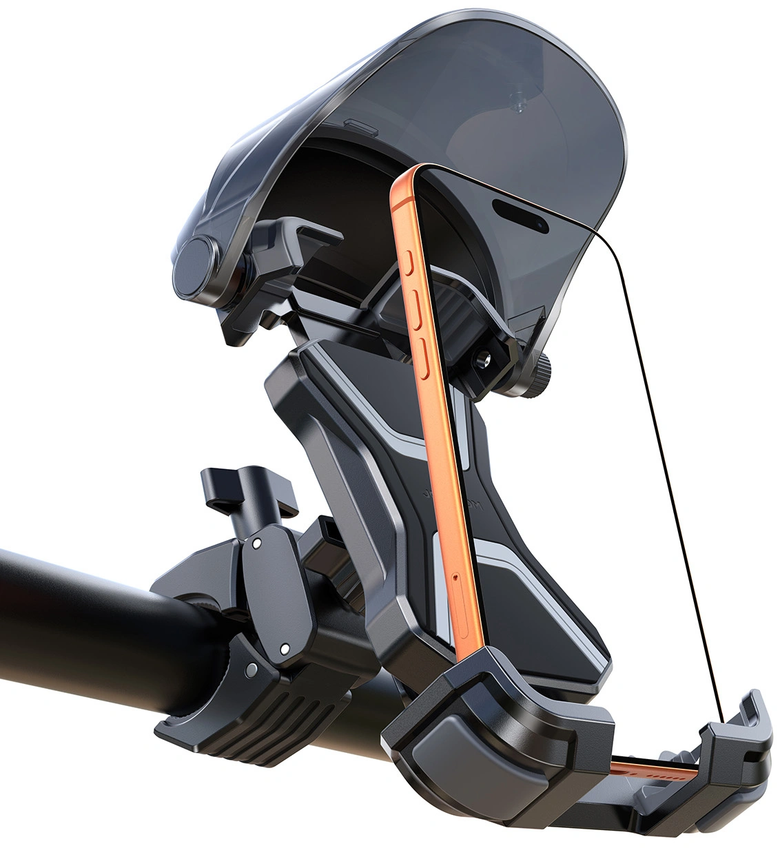 Bicycle Motorcycle Holder with Sunshade Joyroom JR-ZS528, 4.7inch - 7inch, Black