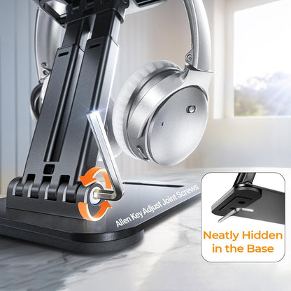 Lisen Desk Stand for Phone / Tablet, 4inch - 15.9inch, Black YL0424080007