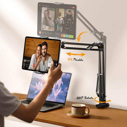 Lisen Desk Stand for Phone / Tablet, 4.7inch - 12.9inch, Black YL0223060007