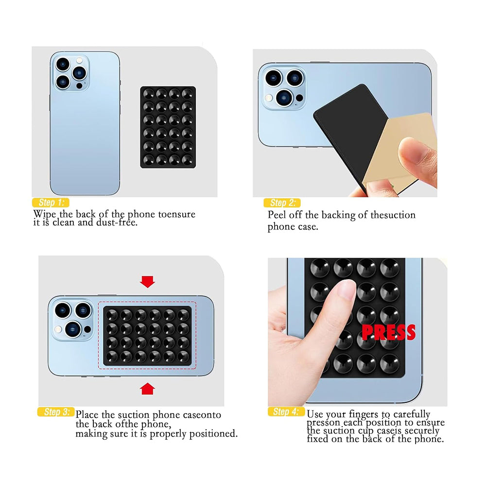 Techsuit SL-PAD Suction Cup Holder, Pastel Pink