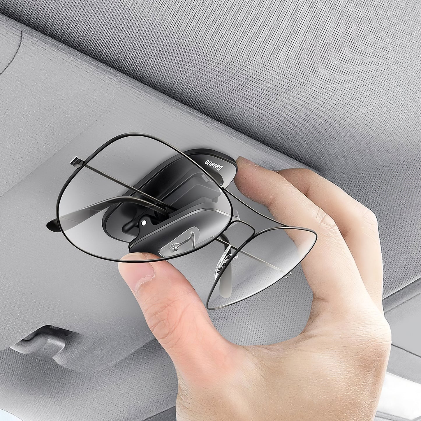 Baseus Eyeglass Parasolar Spectacles Holder, Black ACYJN-A01 