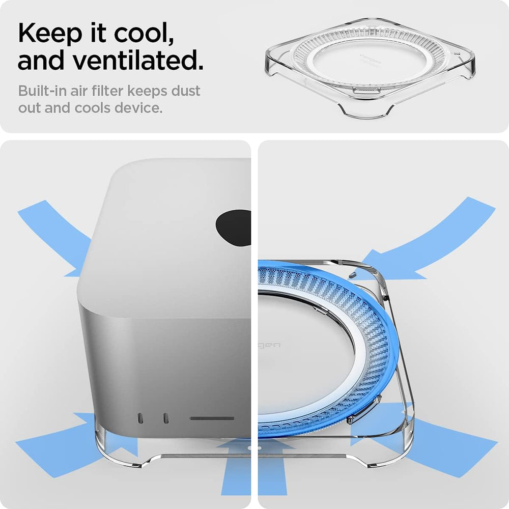 Spigen LD202 Stand for Apple Mac Studio, Transparent AMP04796