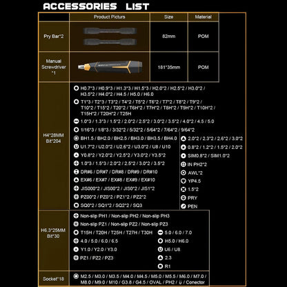 Jakemy JM-8198 Screwdriver, 135in1