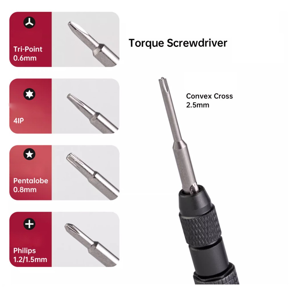 Mr.Yang Screwdriver, 5in1, Gray