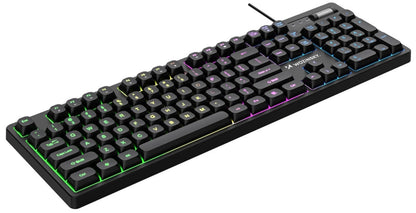 Gaming Wired USB Keyboard WZK WKG-200, RGB, 1.5m, Black