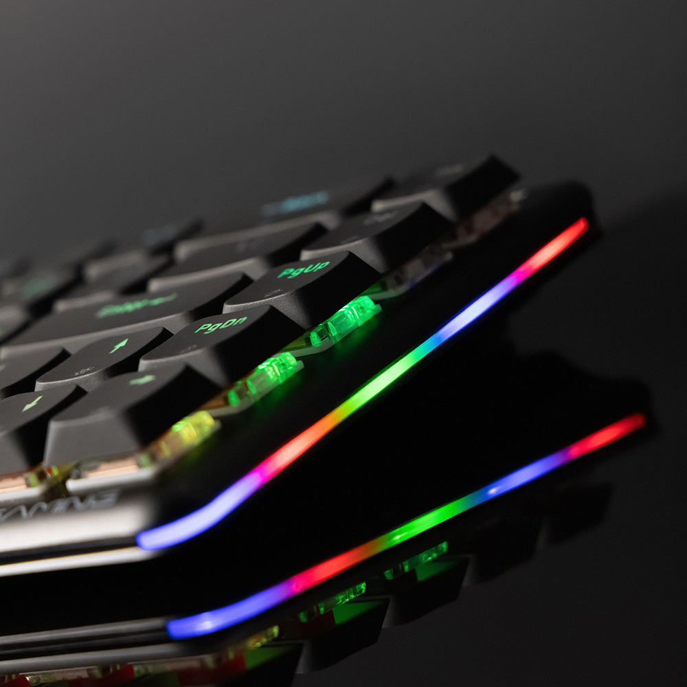 Proove AFK Wireless Gaming Keyboard, RGB, BT / Wi-Fi / Wired, 1.5m, Black WKAFKEN22001