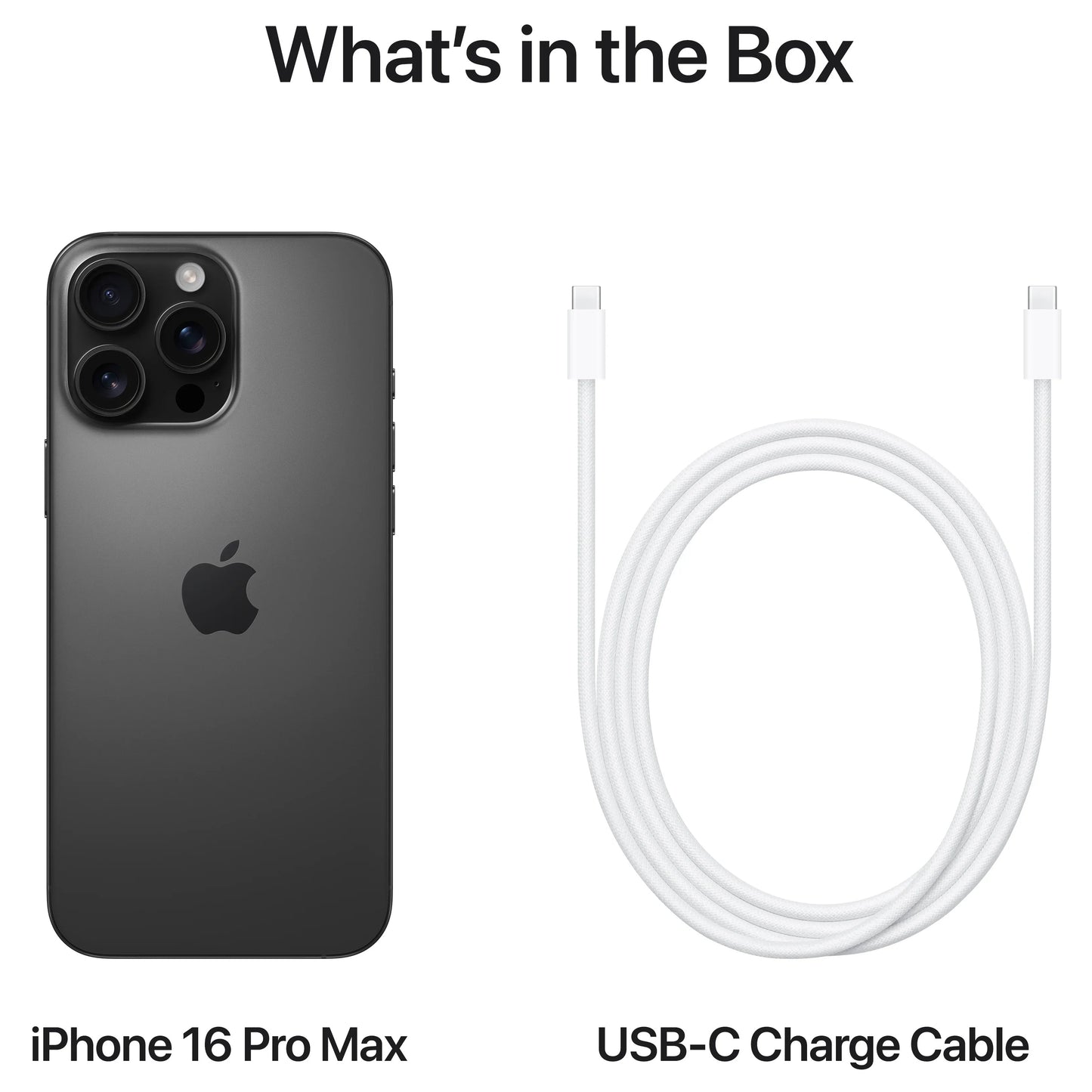 Apple iPhone 16 Pro Max Mobile Phone, 256GB, Titanium Black MYWV3ZD/A