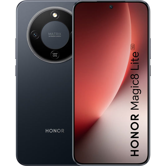 Honor Magic8 Lite 5G Dual SIM Mobile Phone, 512GB, 8GB, Midnight Black 5109BYRB