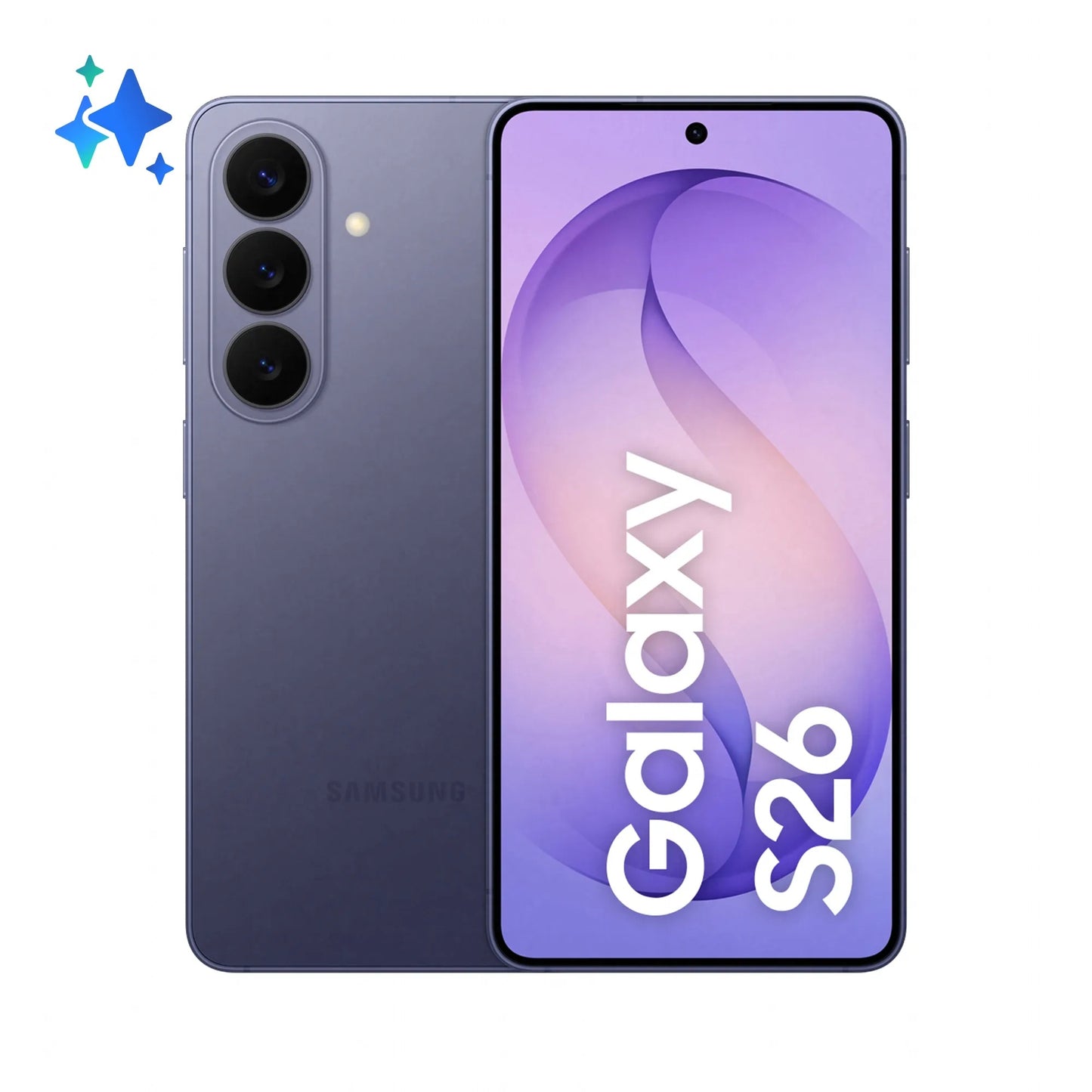 Samsung Galaxy S26 Mobile Phone, 512GB, 12GB, Cobalt Violet SM-S942BZVHEUB