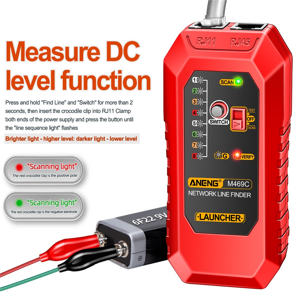 UTP Network Cable Tester ANENG M469C