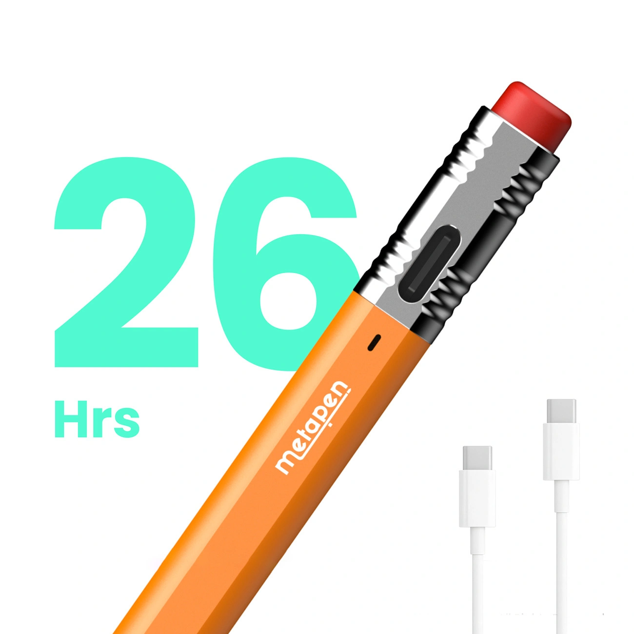 Touch Pen Metapen Air8 Pro X for Apple iPad, Active Version, Orange ME-APP172