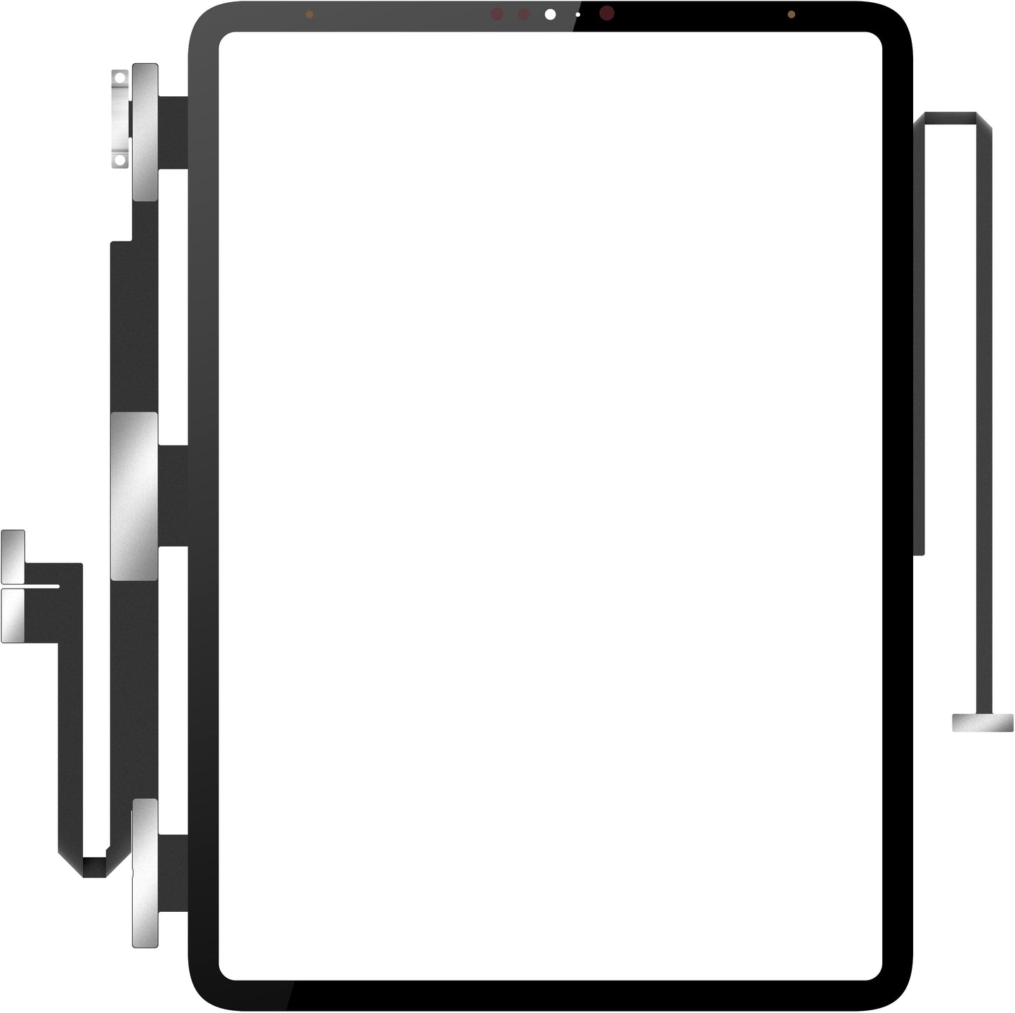 Touchscreen Forward Guard OCA for Apple iPad Pro 11 (2020), Black